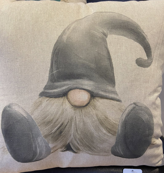 Xmas Gonk Design Cushion Cover in Grey