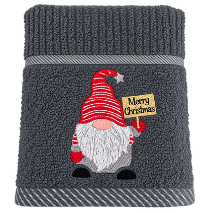 Christmas Gonks Kitchen Towel in Grey