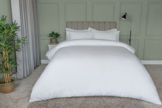 500 Thread Count Cotton Rich Bed Linen in White