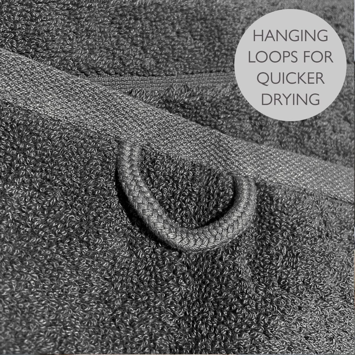 Hotel Quality 800gsm Bath Towels in Charcoal Grey
