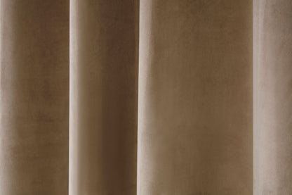 Blackout Eyelet Curtains in Mocha