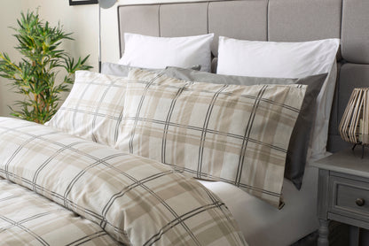 Cotton Rich Check Design in Natural Shades