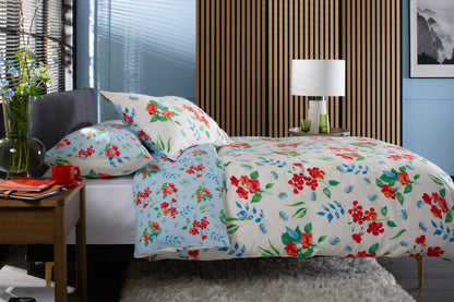 Floral Design Scottie Duvet Cover Multi Colour