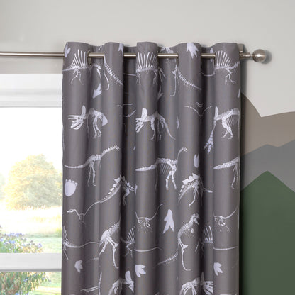 Glow in The Dark Dinosaur Childrens Duvet Set or Curtains Reversible