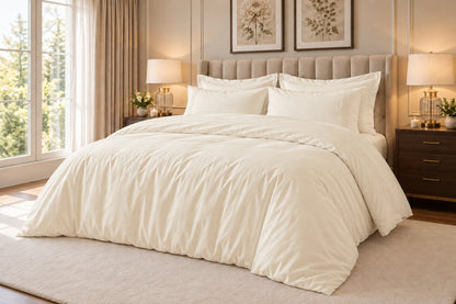 400 Thread Count 100% Egyptian Cotton Ivory