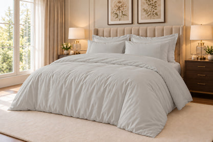 400 Thread Count 100% Egyptian Cotton Platinum Grey