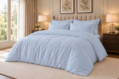 400 Thread Count 100% Egyptian Cotton Powder Blue