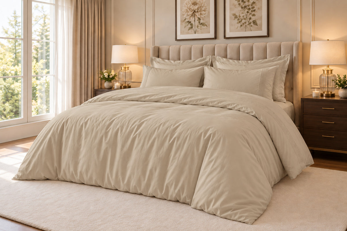 400 Thread Count 100% Egyptian Cotton Taupe