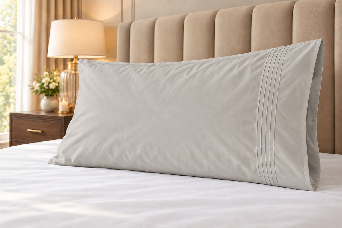 400 Thread Count 100% Egyptian Cotton Platinum Grey