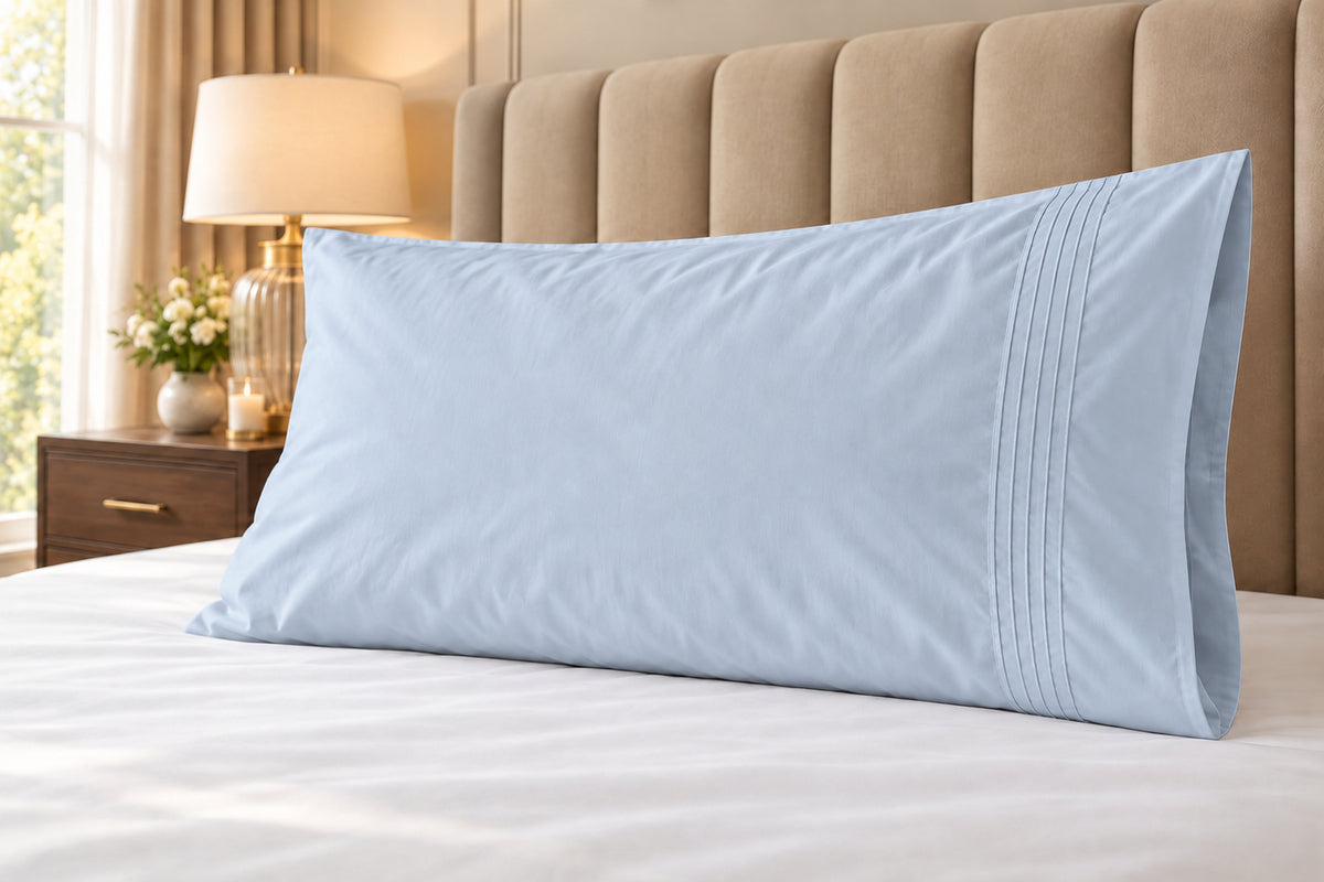 400 Thread Count 100% Egyptian Cotton Powder Blue