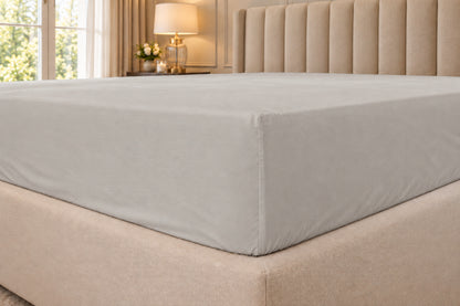 400 Thread Count 100% Egyptian Cotton Platinum Grey