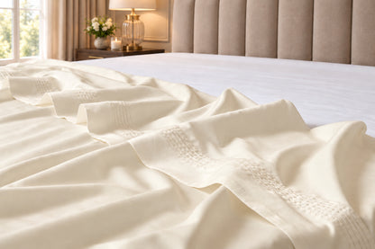 400 Thread Count 100% Egyptian Cotton Ivory