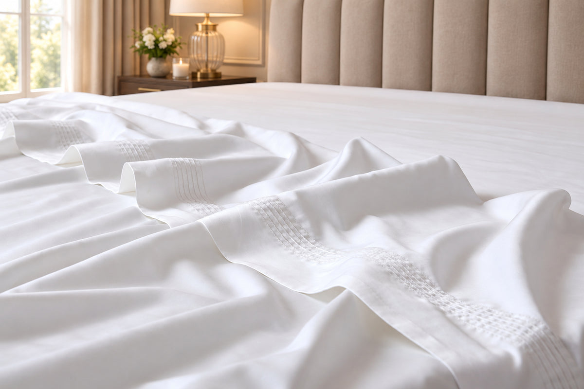400 Thread Count 100% Egyptian Cotton White