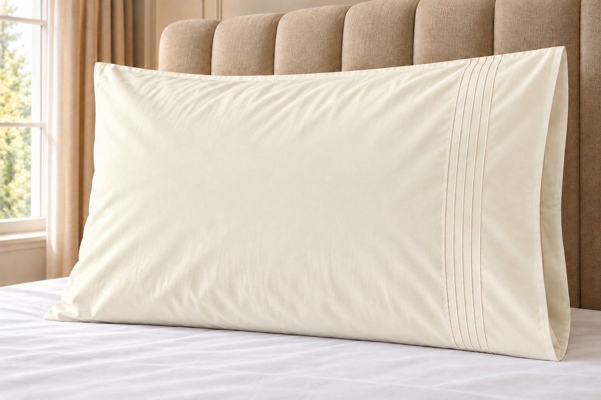 400 Thread Count 100% Egyptian Cotton Ivory