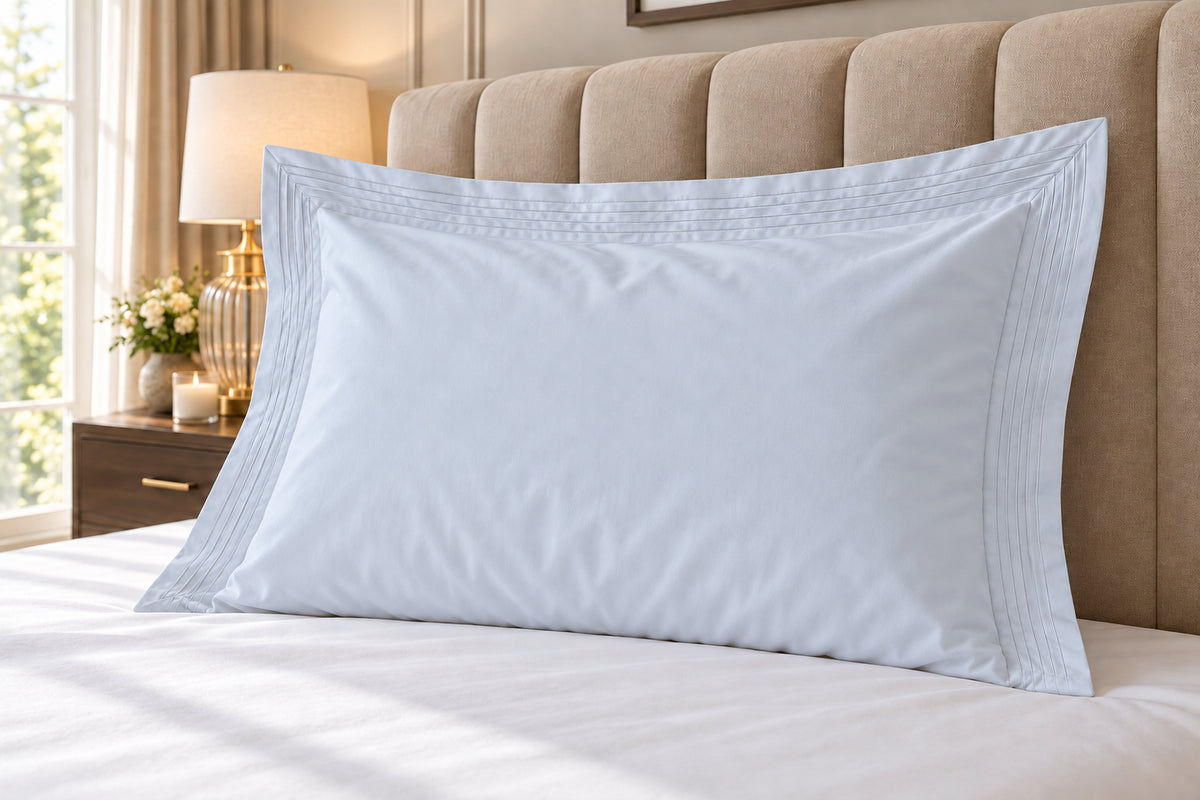 400 Thread Count 100% Egyptian Cotton Powder Blue