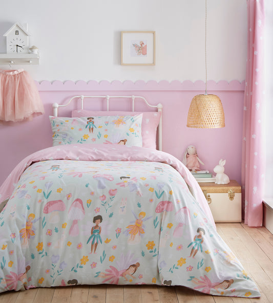 Fairy Land Childrens Duvet Set or Curtains Reversible