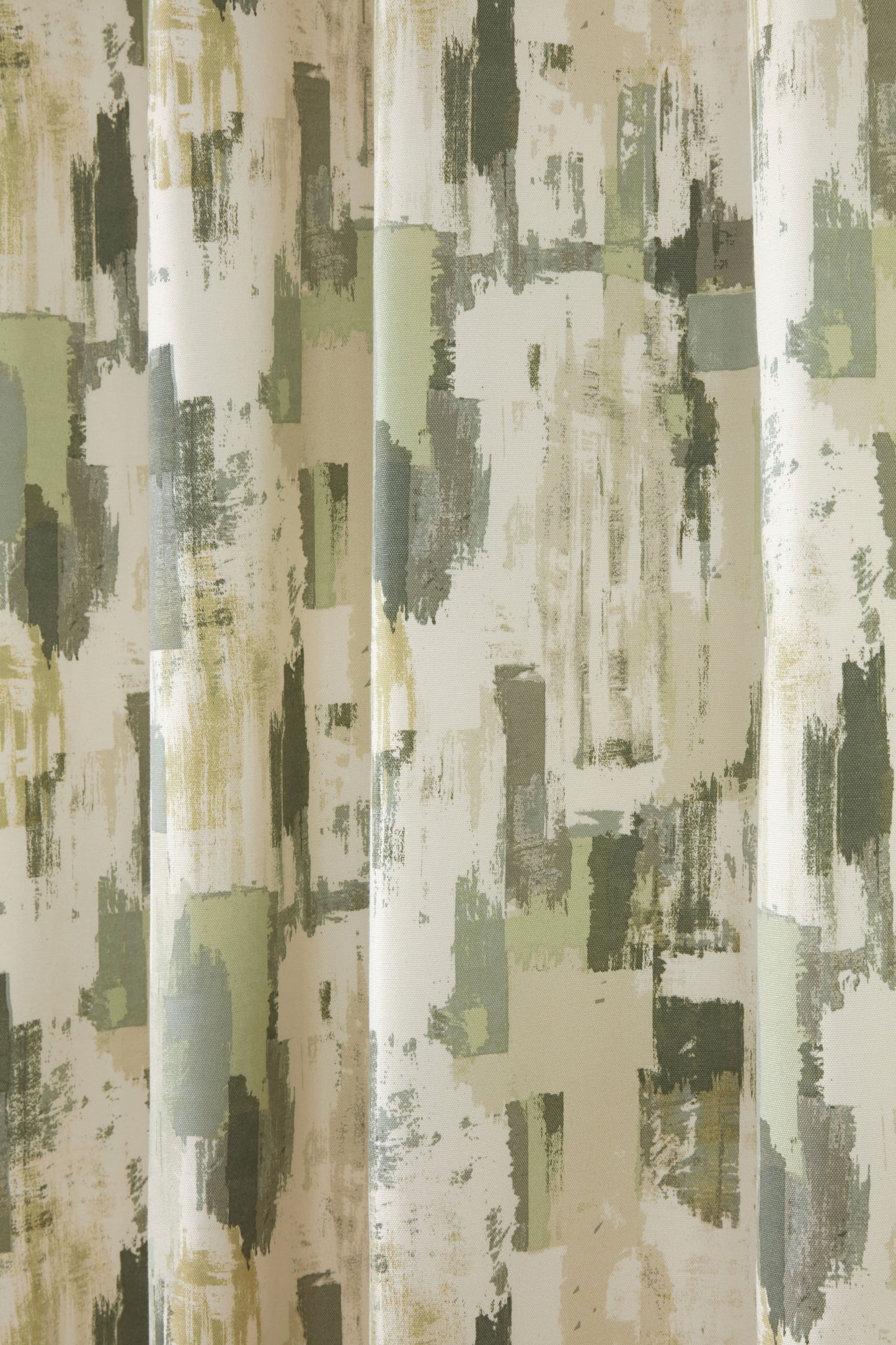 Eyelet Design Contemporary Curtains in Green Shades