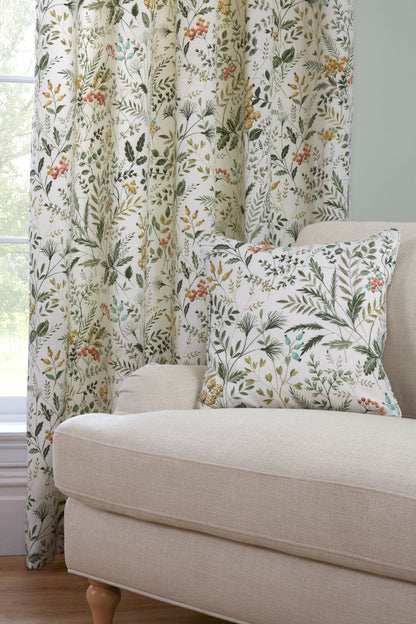 Cleo Leaf & Floral Design Curtains