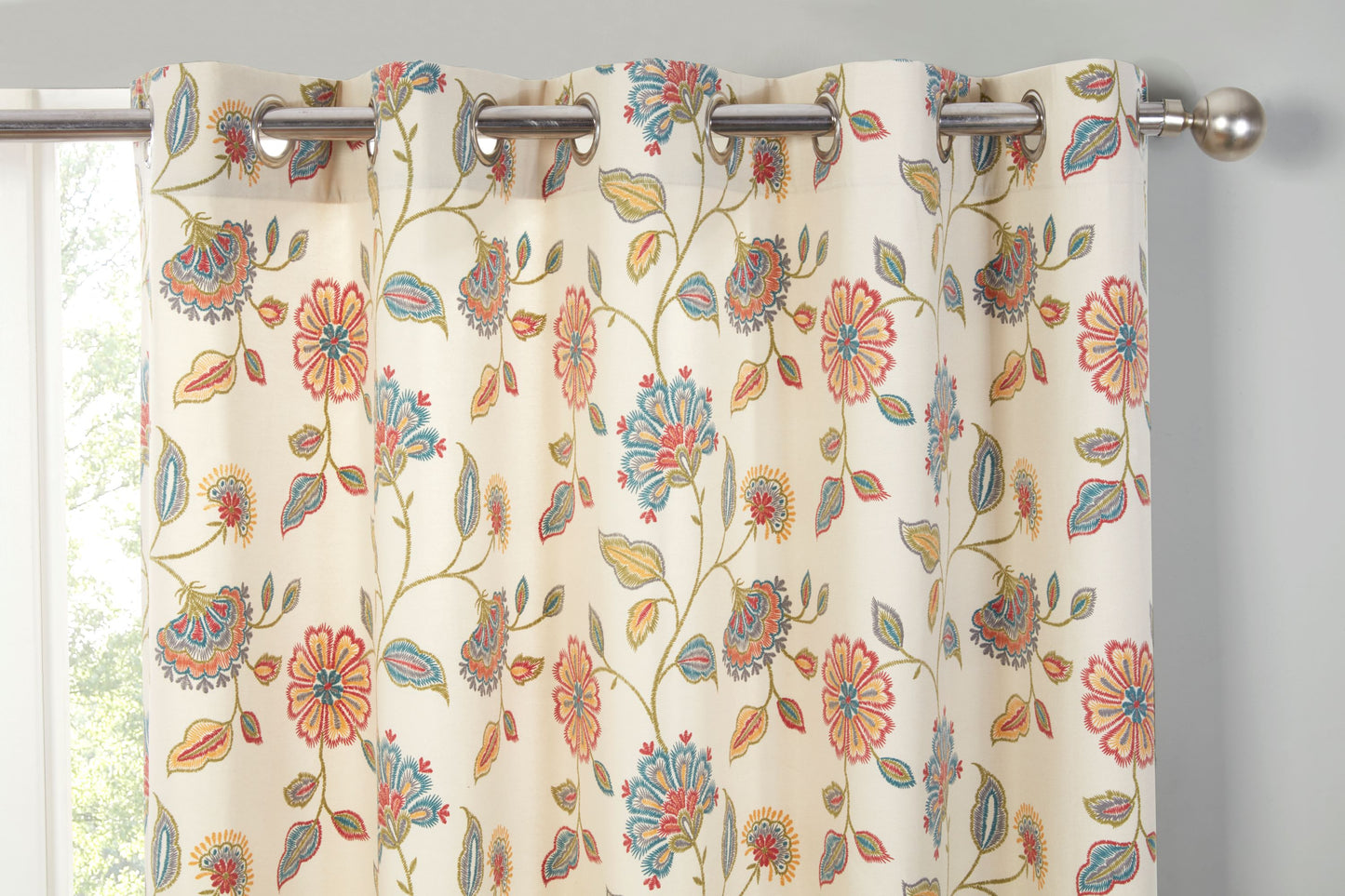 Stunning Shelley Bright Floral Design Curtains