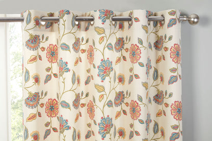 Stunning Shelley Bright Floral Design Curtains