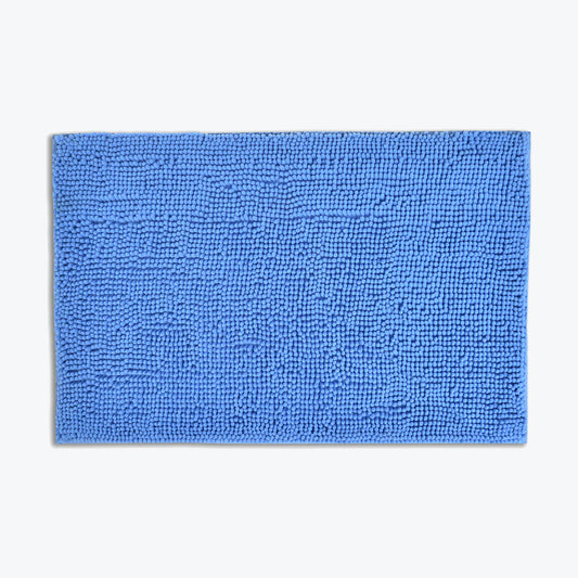 Supersoft Micro Chenille Bath Mat Lupin Blue