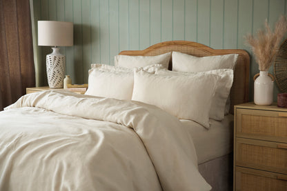 100% Linen Bedding Natural Oatmeal