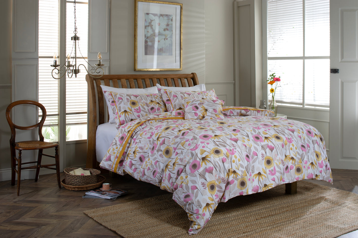 Mary Mary Floral Cotton Printed Duvet Cover Set