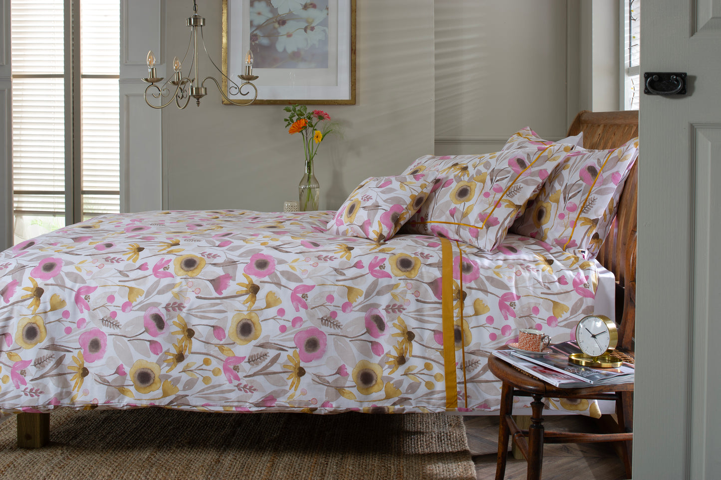Mary Mary Floral Cotton Printed Duvet Cover Set