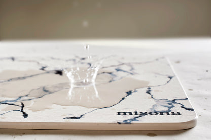 Diatomite Earthstone Bath Mat in Marble
