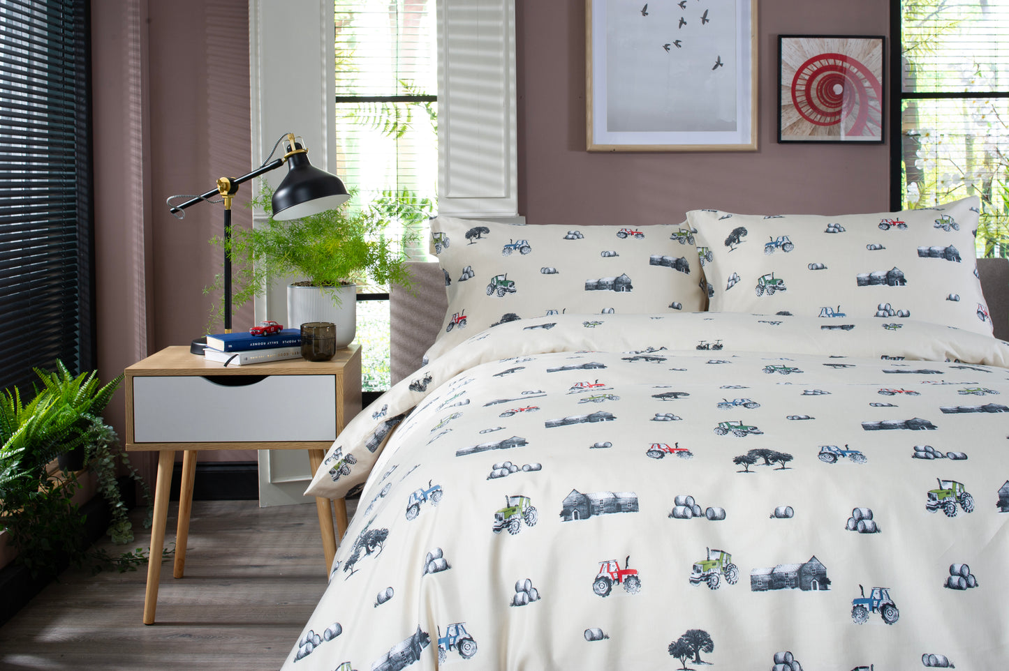 On The Farm Land Duvet Set Natural