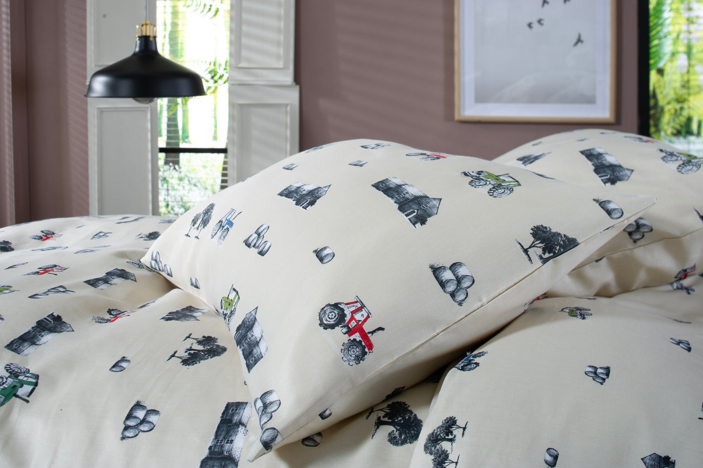 On The Farm Land Duvet Set Natural