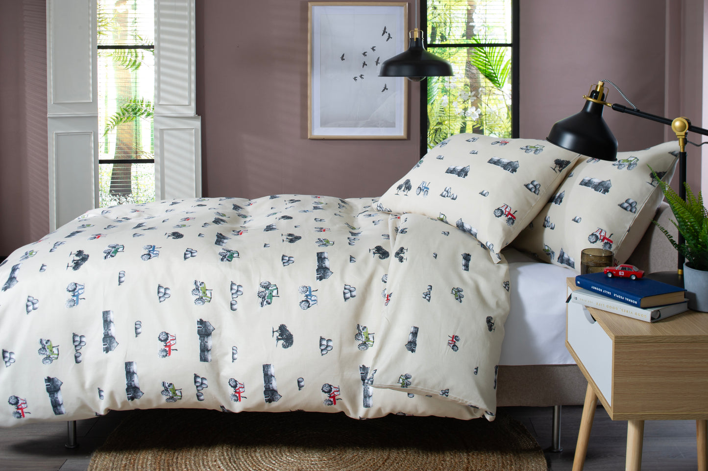 On The Farm Land Duvet Set Natural