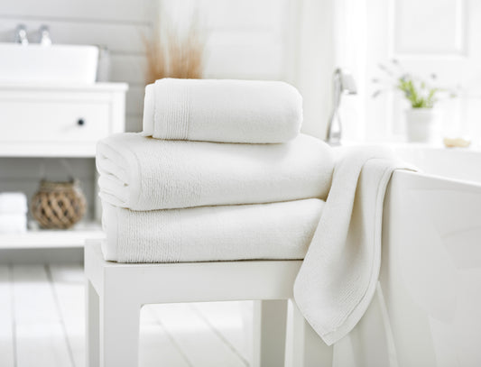 800gsm Luxurious Palazzo Towels Zero Twist in White