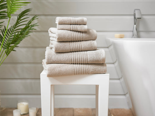 Quik Dri Textured Towels in Stone