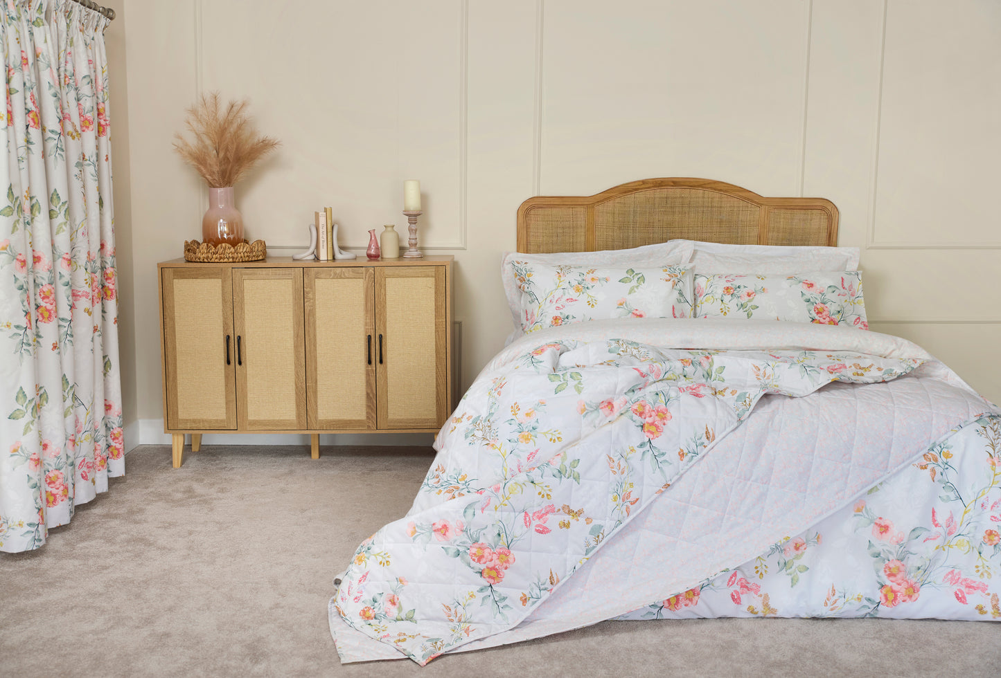 Floral Raeya Duvet Cover Set, Curtains, Bedspread