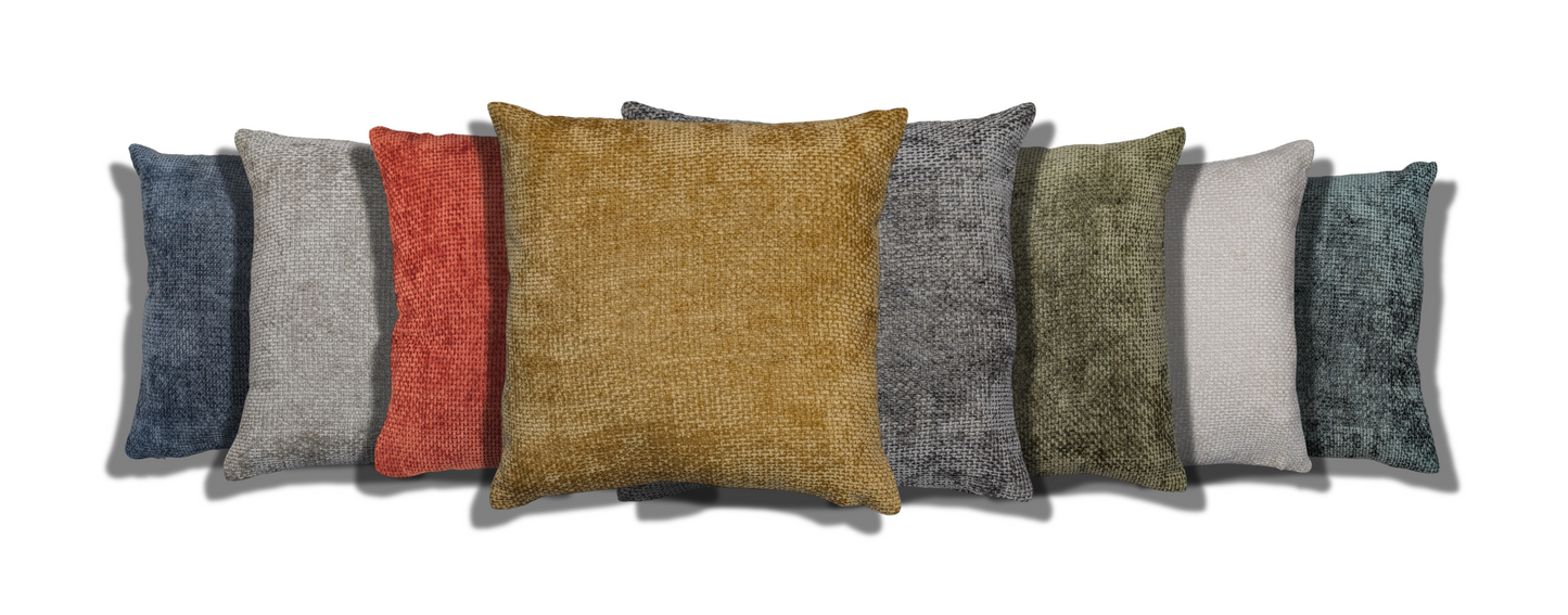 Chenille Look & Feel Design Cushion Cover Various Colours