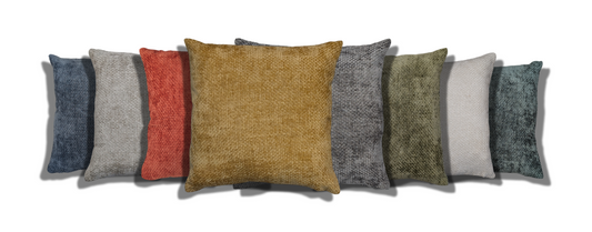 Chenille Look & Feel Design Cushion Cover Various Colours