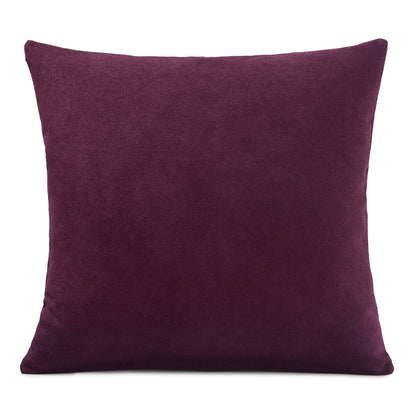 Chenille Velvet Room Darkening Curtains Eyelet in Aubergine