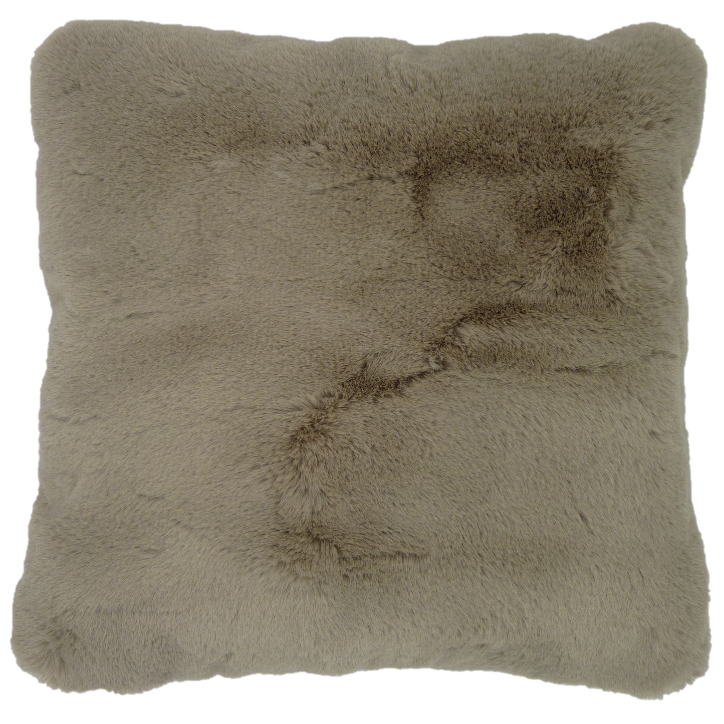 Supersoft Faux Fur Cushion Taupe 45cm x 45cm
