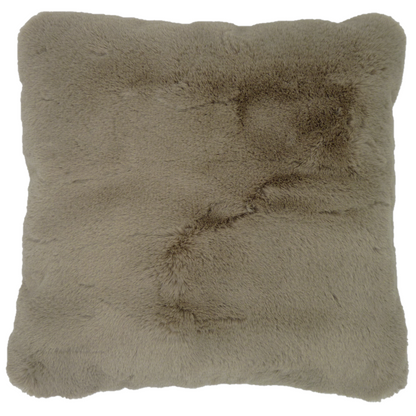 Supersoft Faux Fur Cushion Taupe 45cm x 45cm