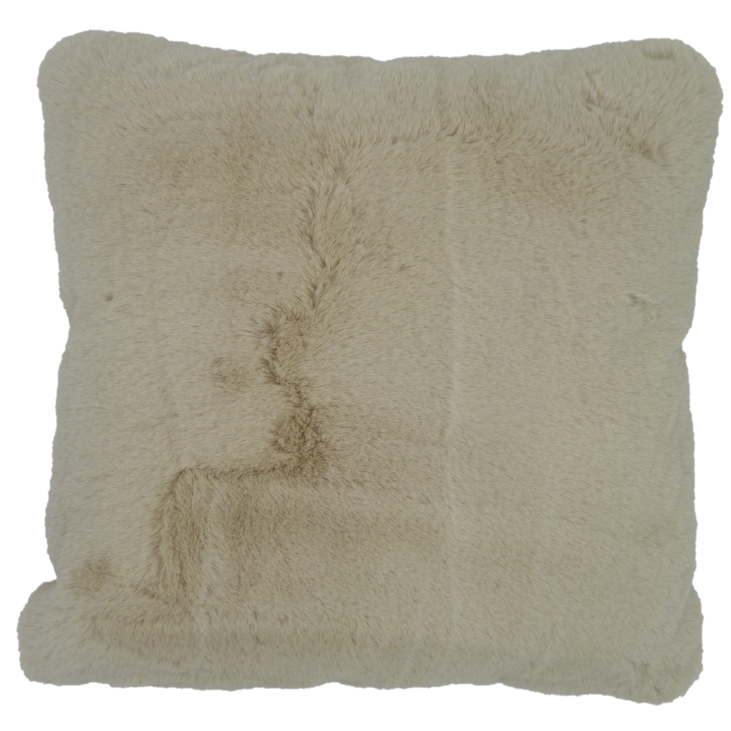 Supersoft Faux Fur Cushion Cover Cream 45cm x 45cm