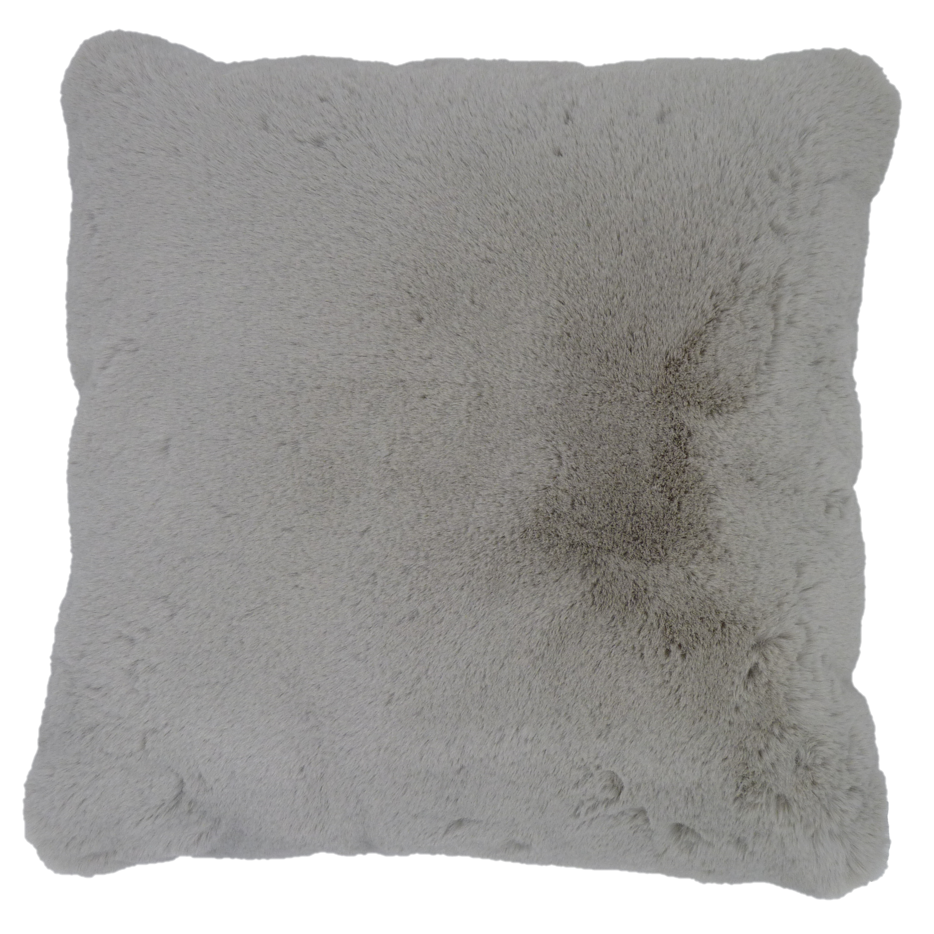 Grey faux fur cushion covers best sale