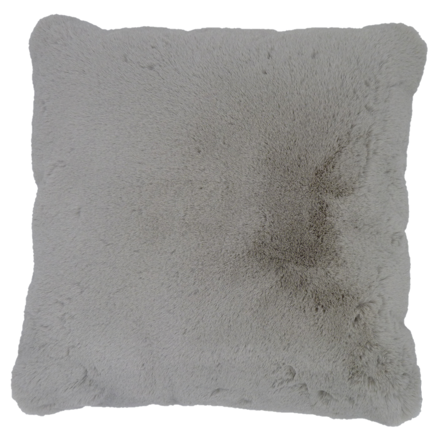 Supersoft Faux Fur Cushion Cover Silver Grey 45cm x 45cm