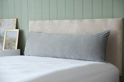 Velvet Covered Bolster Pillow / Cushion