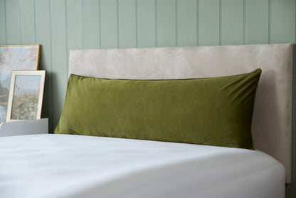Velvet Covered Bolster Pillow / Cushion
