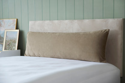 Velvet Covered Bolster Pillow / Cushion