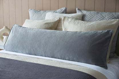 Velvet Covered Bolster Pillow / Cushion