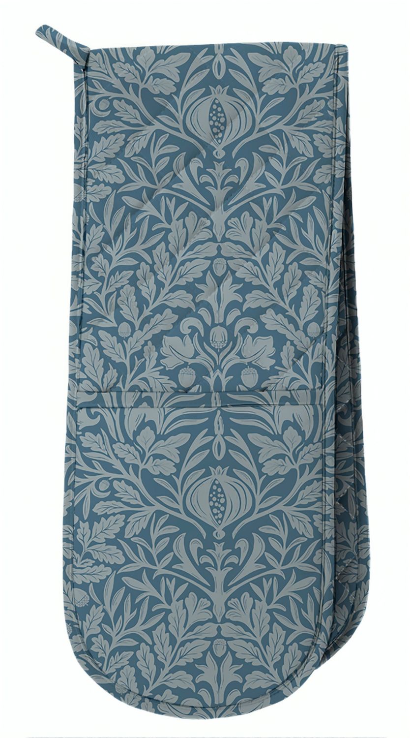 William Morris Acorn Blue Kitchen Linen