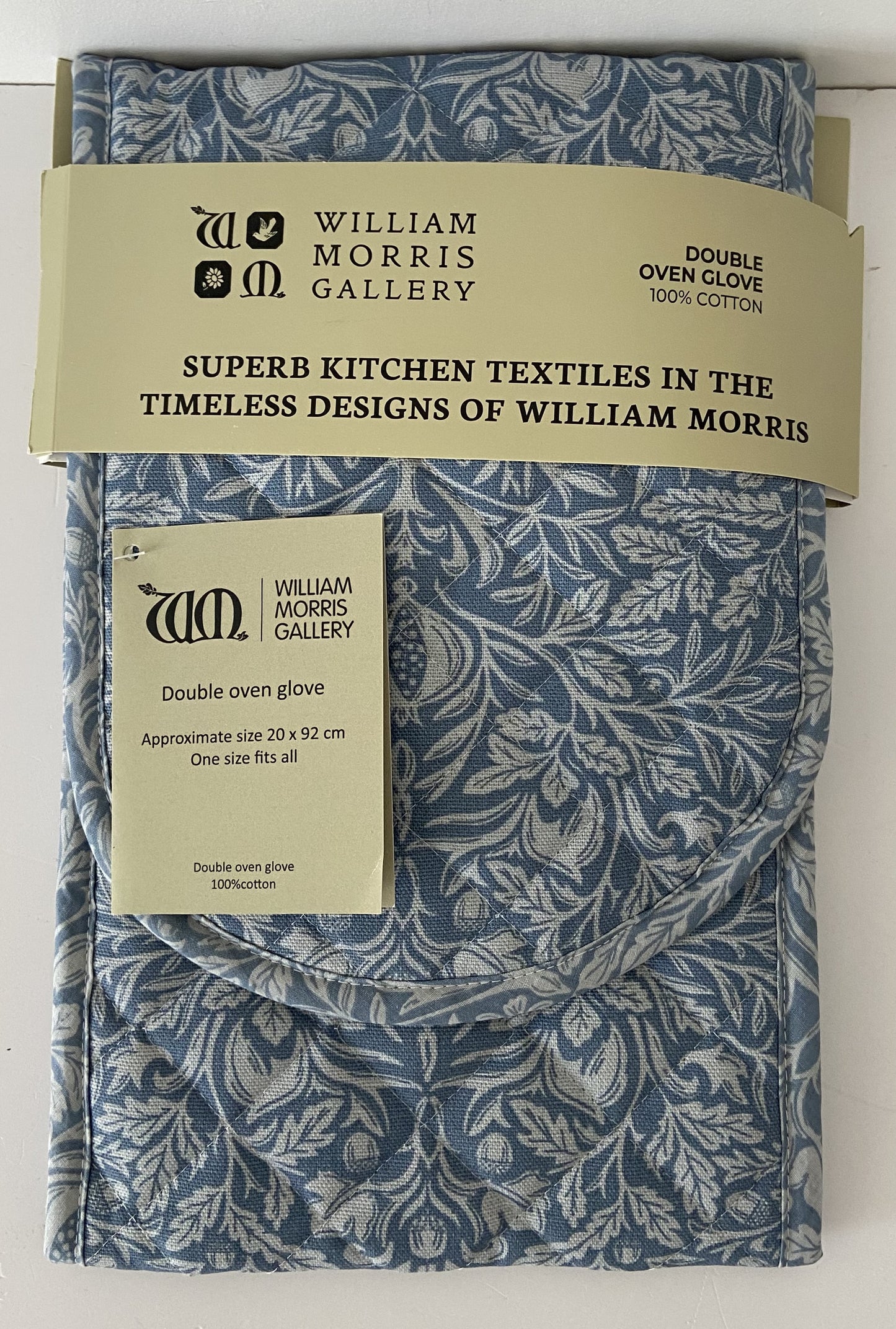 William Morris Acorn Blue Kitchen Linen