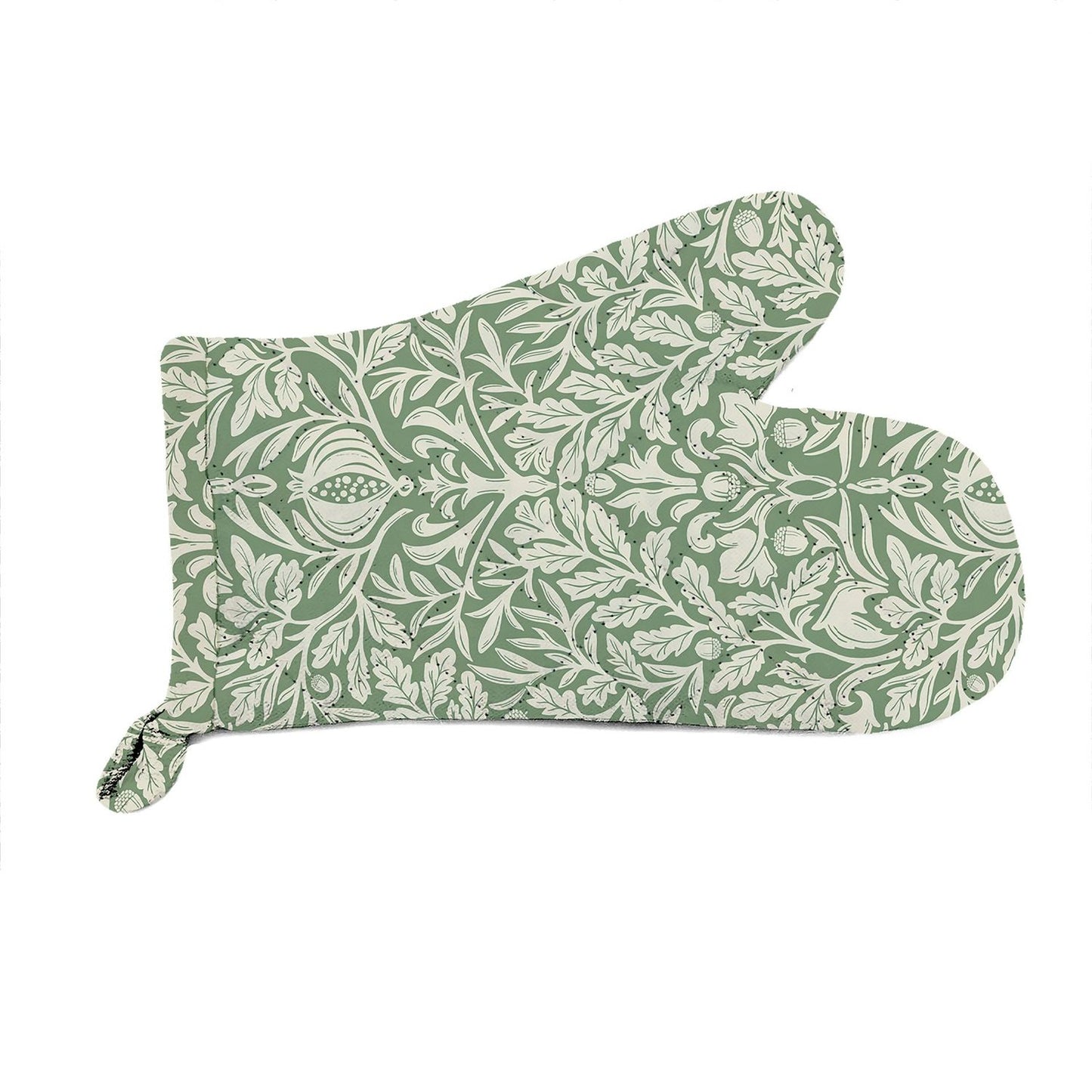 William Morris Acorn Green Kitchen Linen